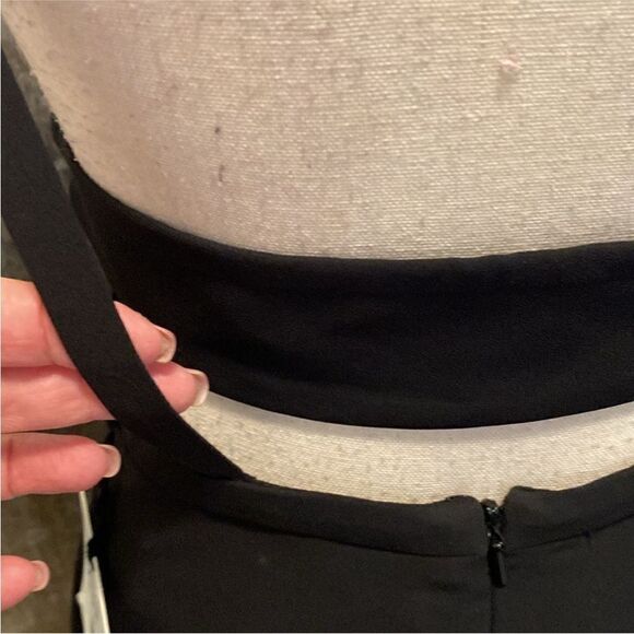 NWT Fameand Partners Elegant Black Sleeveless Dress, US4 - Picture 6 of 9